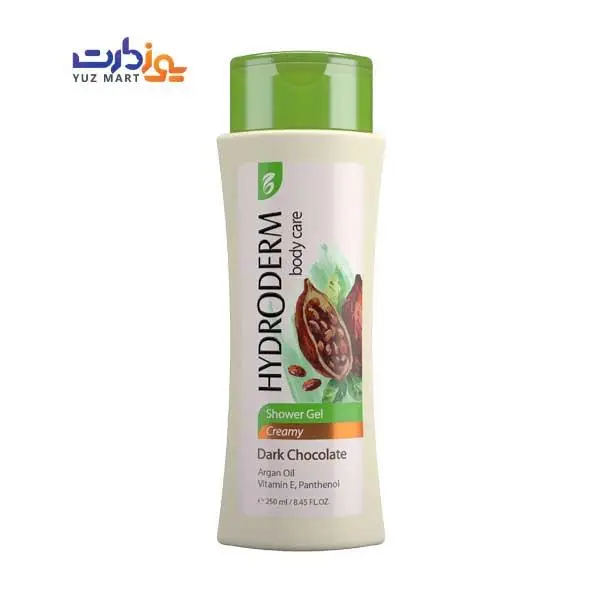 شامپو بدن کرمی هیدرودرم مدل dark chocolate شکلات تلخ حجم 250 میلی لیتر 