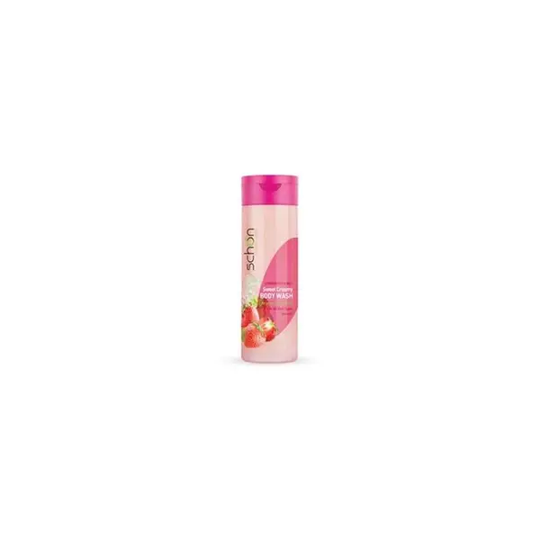 شامپو بدن کرمی شون Strawberry And Milk حاوی عصاره شیر و توت فرنگی حجم 300 میلی لیتر