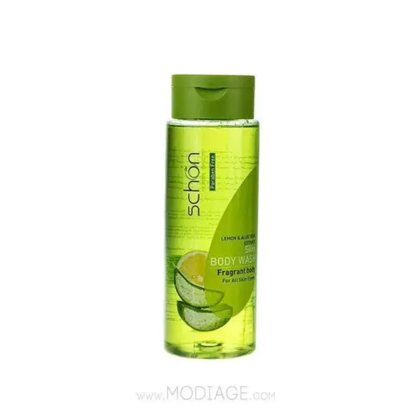 شامپو بدن شون مدل Aloevera and Lemon لیمو و آلوئه ورا حجم 420 میلی لیتر
