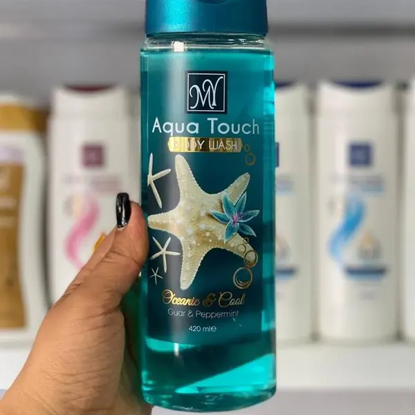 شامپو بدن خنک کننده مای مدل Aqua Touch آکوا تاچ حجم 420 میلی لیتر