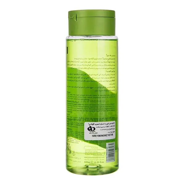 شامپو بدن شون مدل Aloevera and Lemon لیمو و آلوئه ورا حجم 420 میلی لیتر