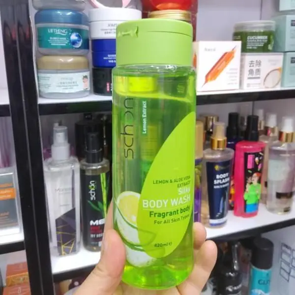 شامپو بدن شون مدل Aloevera and Lemon لیمو و آلوئه ورا حجم 420 میلی لیتر