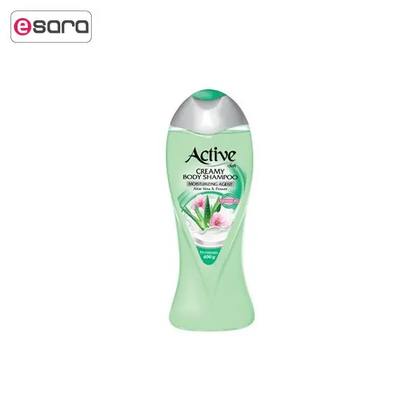 شامپو بدن کرمی آلوئه‌ورا و گل اکتیو مدل Aloe Vera مقدار 400 گرم