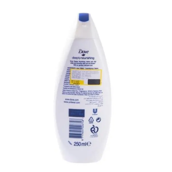 شامپو بدن کرمی Dove مدل deeply nourishing حجم 500 ml
