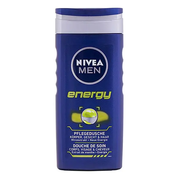 شامپو سر، صورت و بدن مردانه نیوآ مدل Energy حجم 250 میلی لیتر