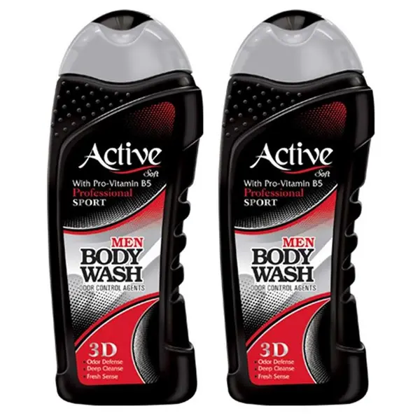 شامپو بدن مردانه اکتیو سری Sport مدل Black مقدار 400 گرم
