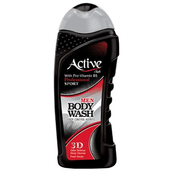 شامپو بدن مردانه اکتیو سری Sport مدل Black مقدار 400 گرم