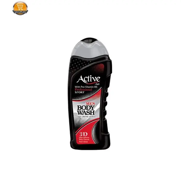 شامپو بدن مردانه اکتیو سری Sport مدل Black مقدار 400 گرم