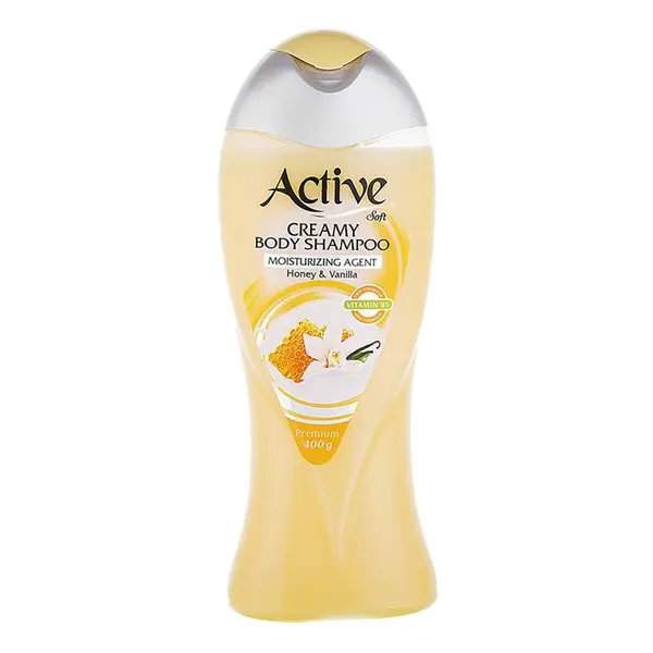 شامپو بدن کرمی اکتیو مدل Vanilla And Honey مقدار 400 گرم