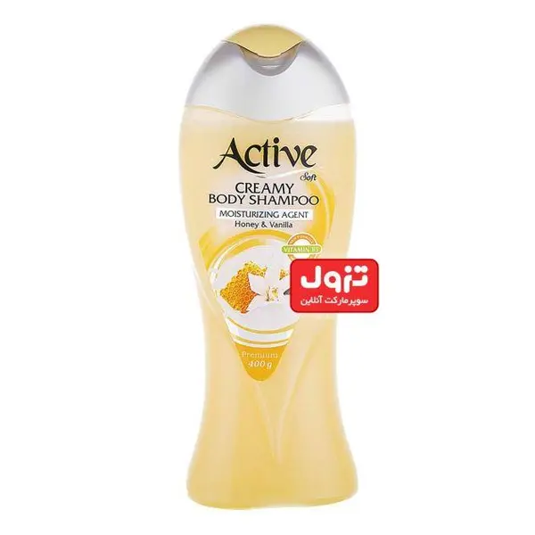 شامپو بدن کرمی اکتیو مدل Vanilla And Honey مقدار 400 گرم