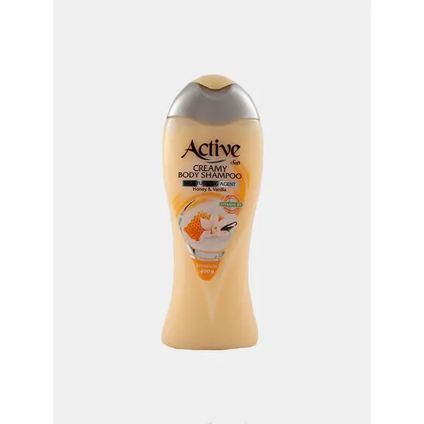 شامپو بدن کرمی اکتیو مدل Vanilla And Honey مقدار 400 گرم