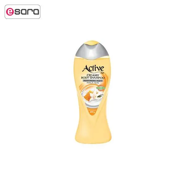 شامپو بدن کرمی اکتیو مدل Vanilla And Honey مقدار 400 گرم