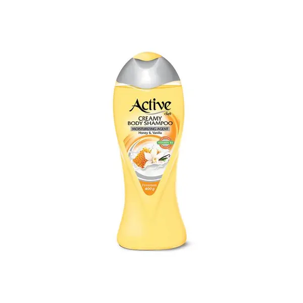 شامپو بدن کرمی اکتیو مدل Vanilla And Honey مقدار 400 گرم