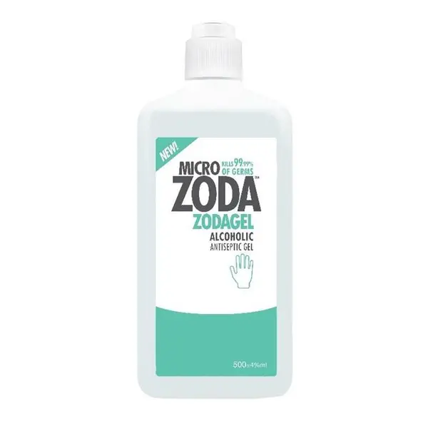 ژل ضدعفونی کننده دست میکروزدا سری ZODAGEL حجم 500 میلی‌لیتر