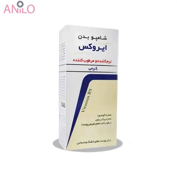 شامپو بدن کرمی کودک ایروکس حجم 200 میل Dry Skins