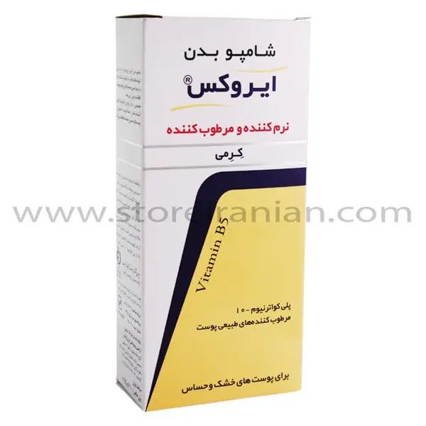 شامپو بدن کرمی کودک ایروکس حجم 200 میل Dry Skins