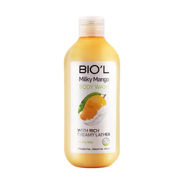 شامپو بدن کرمی بیول مدل Milky Mango شیر انبه 400 میل
