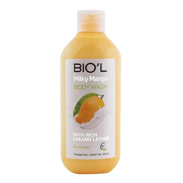 شامپو بدن کرمی بیول مدل Milky Mango شیر انبه 400 میل