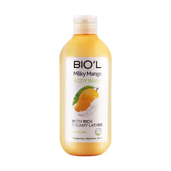 شامپو بدن کرمی بیول مدل Milky Mango شیر انبه 400 میل