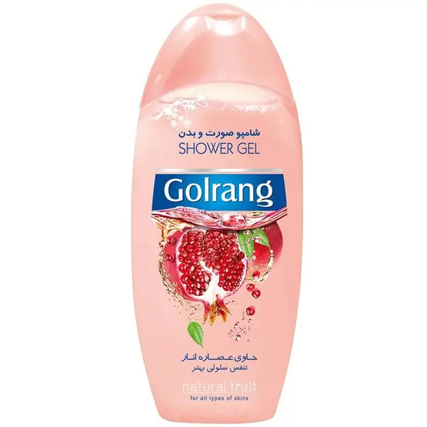 شامپو صورت و بدن گلرنگ Pomegranate حاوی عصاره انار 400 گرم