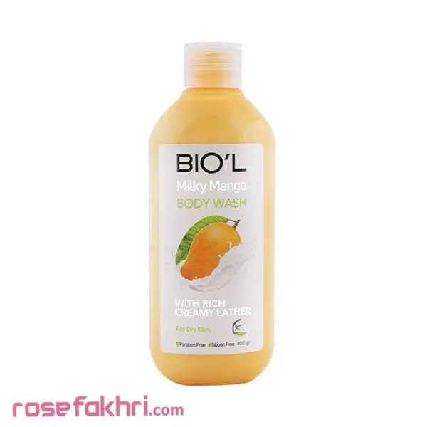 شامپو بدن کرمی بیول مدل Milky Mango شیر انبه 400 میل