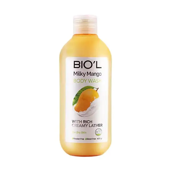 شامپو بدن کرمی بیول مدل Milky Mango شیر انبه 400 میل