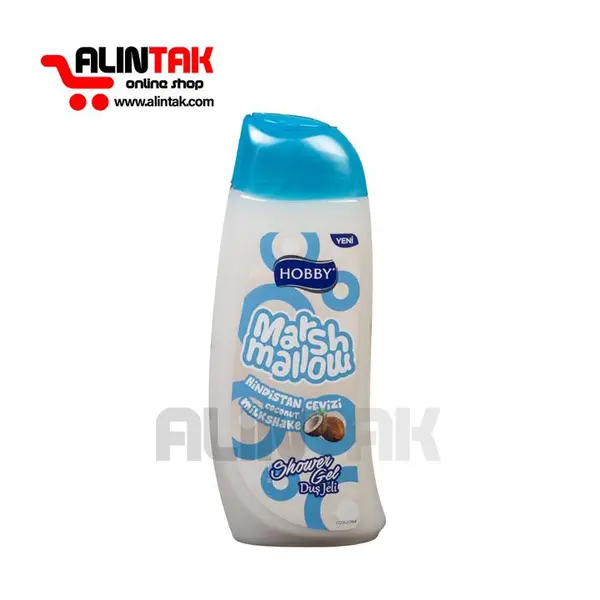 شامپو بدن نارگیل هوبی مدل Marshmallow مارشمالو حجم 500 میلی لیتر