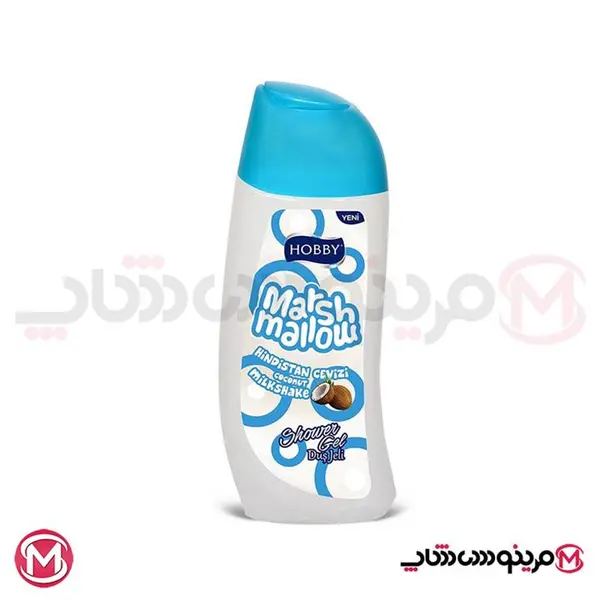 شامپو بدن نارگیل هوبی مدل Marshmallow مارشمالو حجم 500 میلی لیتر