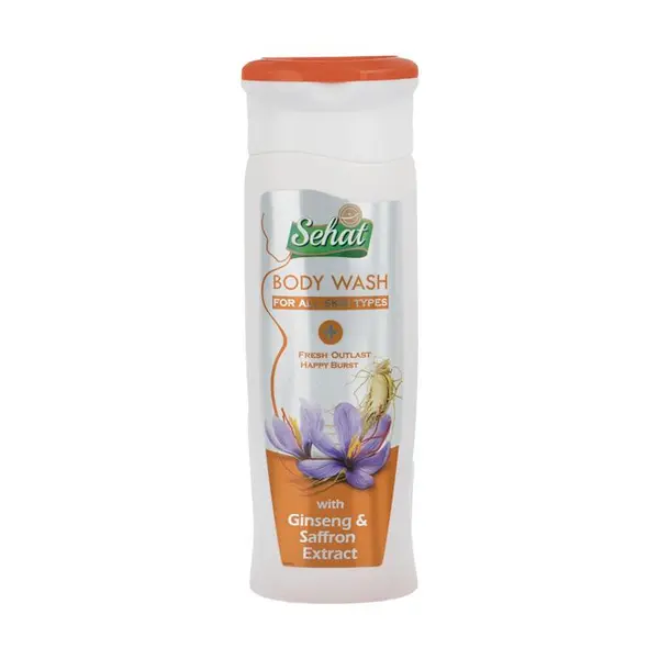 شامپو بدن صحت مدل جینسینگ و زعفران Ginseng Saffron Extract حجم 300 میلی لیتر
