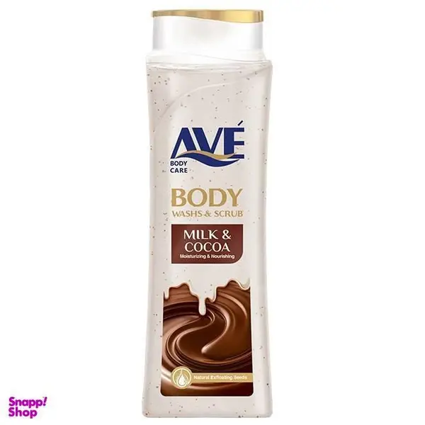 شامپو صورت و بدن اسکراب اوه مدل Milk And Cocoa وزن 380 گرم