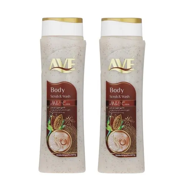 شامپو صورت و بدن اسکراب اوه مدل Milk And Cocoa وزن 380 گرم