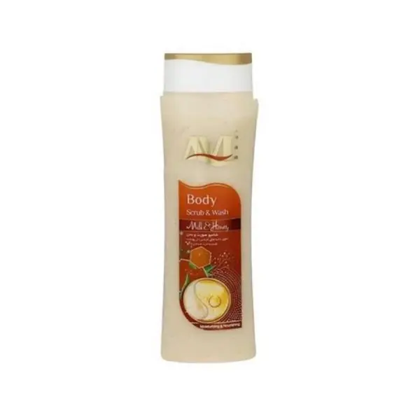 شامپو صورت و بدن اسکراب اوه مدل Milk And Honey وزن 380 گرم