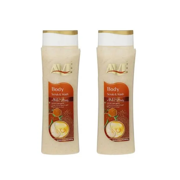 شامپو صورت و بدن اسکراب اوه مدل Milk And Honey وزن 380 گرم