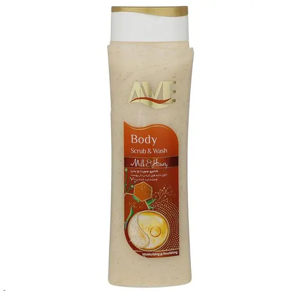 شامپو صورت و بدن اسکراب اوه مدل Milk And Honey وزن 380 گرم