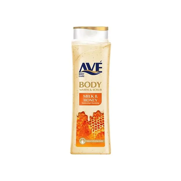 شامپو صورت و بدن اسکراب اوه مدل Milk And Honey وزن 380 گرم
