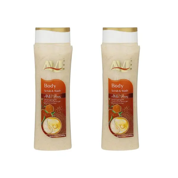شامپو صورت و بدن اسکراب اوه مدل Milk And Honey وزن 380 گرم