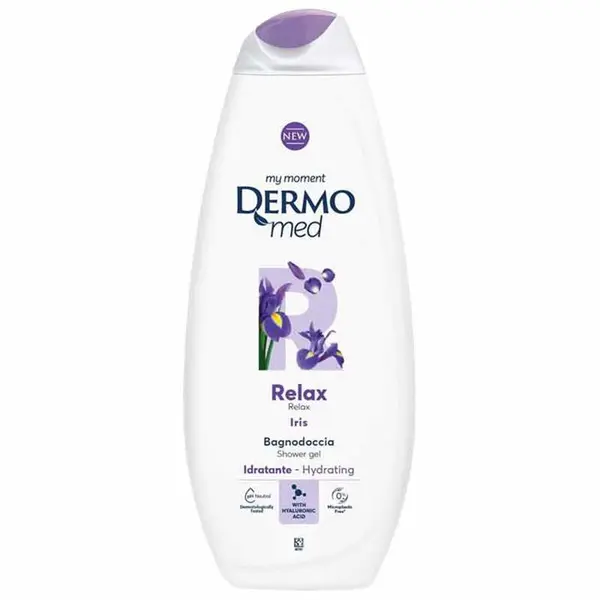 شامپو بدن درمومد مدل Relax iris حجم 750 میلی لیتر