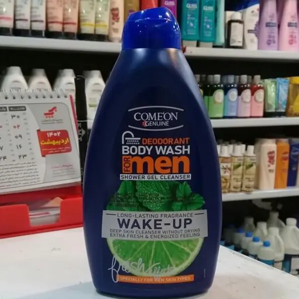 شامپو بدن مردانه کامان مدل Wake Up حجم ۵۱۰ میلی لیتر