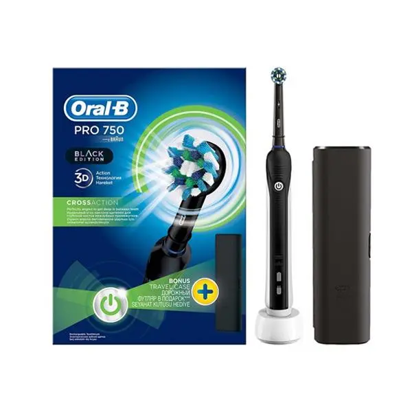 مسواک برقی اورال بی Oral-B PRO 750 BLACK EDITION Electric Toothbrush