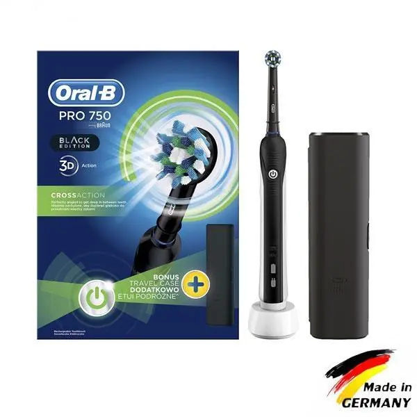 مسواک برقی اورال بی Oral-B PRO 750 BLACK EDITION Electric Toothbrush