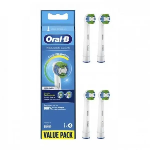سری یدک مسواک برقی اورال-بی مدل PRECISION CLEAN بسته 4 عددی