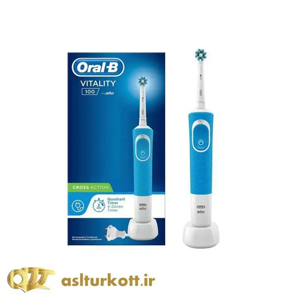 یدک یونیت مسواک برقی اورال بی Vitality 100 Black + سری مسواک Cross Action