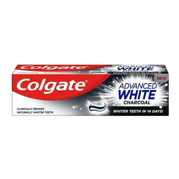 خمیر دندان زغالی کلگیت مدل Colgate Advanced White Charcoal حجم 75 میل