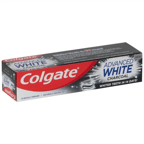 خمیر دندان زغالی کلگیت مدل Colgate Advanced White Charcoal حجم 75 میل