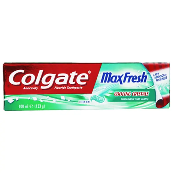 خمیر دندان کلگیت سری Max Fresh مدل Cooling Crystals حجم 100 میلی لیتر