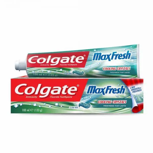 خمیر دندان کلگیت سری Max Fresh مدل Cooling Crystals حجم 100 میلی لیتر