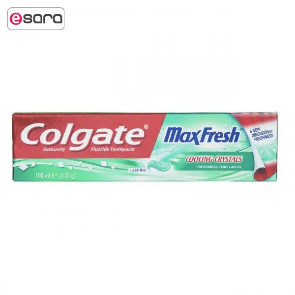 خمیر دندان کلگیت سری Max Fresh مدل Cooling Crystals حجم 100 میلی لیتر