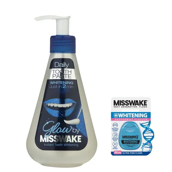 خمیر دندان میسویک Misswake پمپی مدل Whitening حجم 260 میلی لیتر