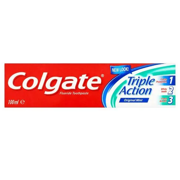 خمیر دندان کلگیت مدل Triple Action 1-2-3 تیوب 100 میلی لیتر
