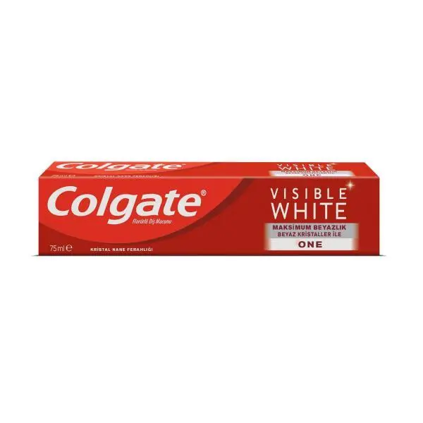 خمیر دندان سفید کننده کلگیت مدل visible white ظرفیت 75 میلی لیتر